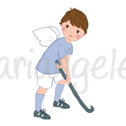 Dibujo angel comunion hockey